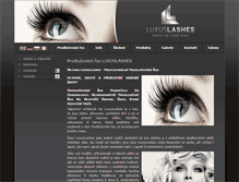Tablet Screenshot of luxuslashes.cz